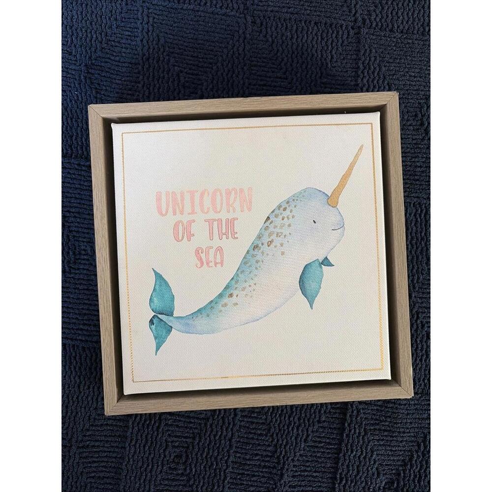 Framed Artwork Canvas Narwhal
